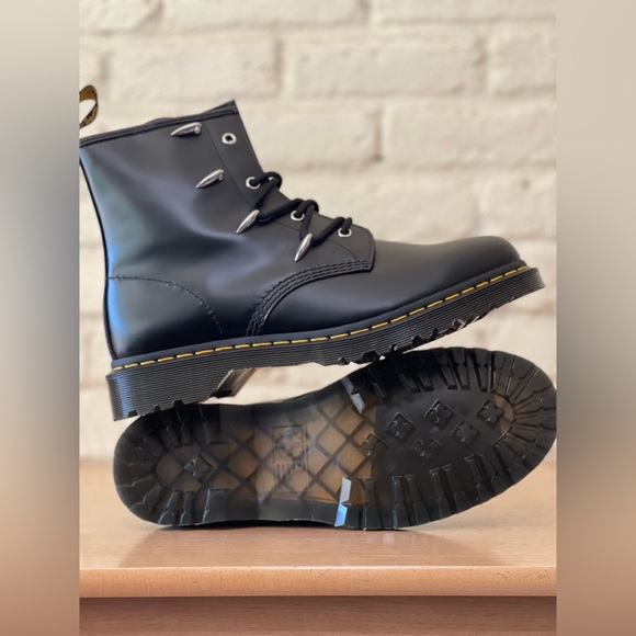Dr Martens 1460 Rare Black Panther Claws Leather Boots Men Sizes Air Wair New